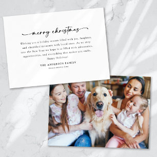 Cartes Pour Fêtes Annuelles Photo de script simple