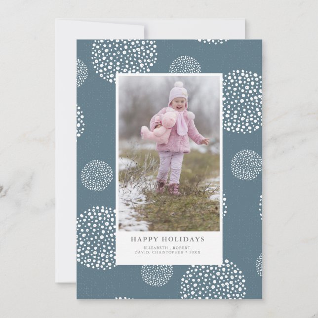 Cartes Pour Fêtes Annuelles Photo de vacances hiver Snowball (Devant)