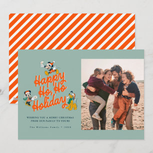 Cartes Pour Fêtes Annuelles Photo de vacances joyeuses de Mickey et ses amis
