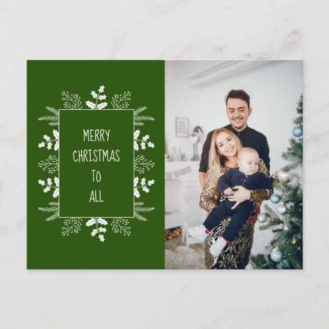 Cartes Pour Fêtes Annuelles Photo de vacances très élégante (Devant)