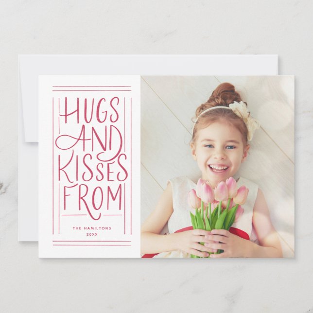 Cartes Pour Fêtes Annuelles Photo de Valentine de Hugs and Kisses (Devant)