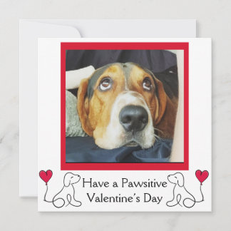 Cartes Pour Fêtes Annuelles Photo Dog Valentine's Day sur mesure