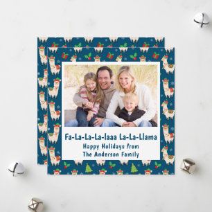 Cartes Pour Fêtes Annuelles Photo drôle de lama avec un jeu de mots
