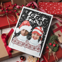 Photo drôle personnalisé Noël Laissez tomber la ne