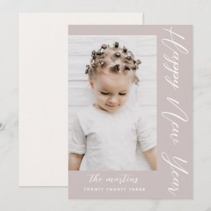 Cartes Pour Fêtes Annuelles Photo du Nouvel An Neutre