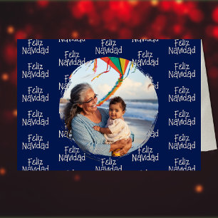 Cartes Pour Fêtes Annuelles Photo espagnole de la Marine Feliz Navidad
