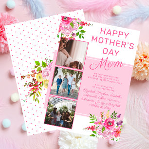 Cartes Pour Fêtes Annuelles Photo florale Bonne fête des mères de Group Holida