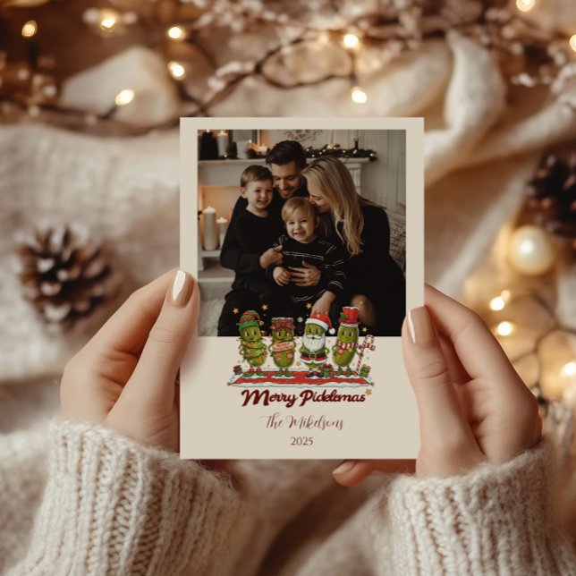 Cartes Pour Fêtes Annuelles Photo Funny Merry Picklemas Christmas (Créateur téléchargé)