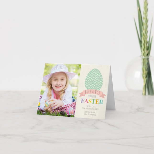 Cartes Pour Fêtes Annuelles Photo Greeting Card d'Easter Blessings (Devant)