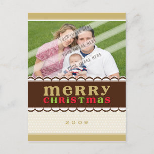 Cartes Pour Fêtes Annuelles PHOTO GREETING POSTCARD :: chandyflots 1