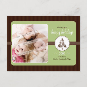 Cartes Pour Fêtes Annuelles PHOTO GREETING POSTCARD :: palmier moderne L2