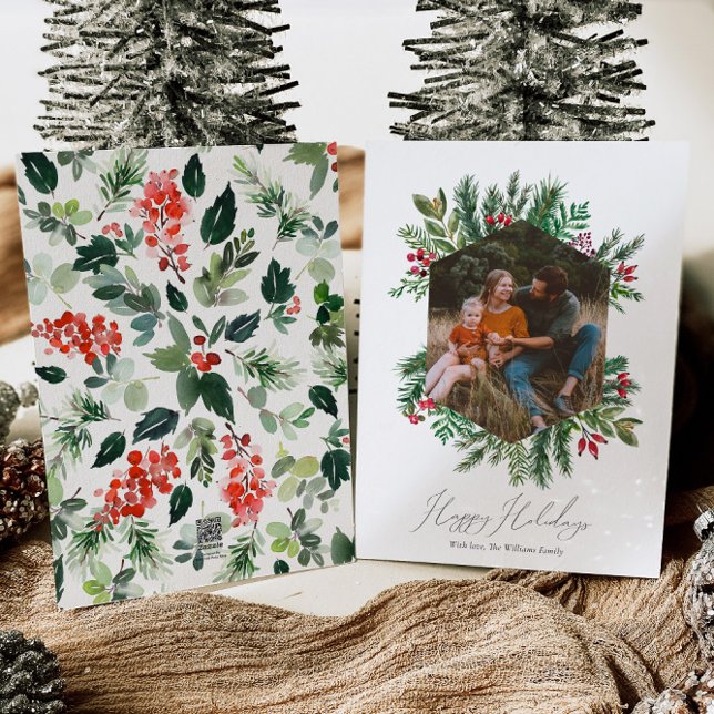 Cartes Pour Fêtes Annuelles Photo Happy Holidays Card (Créateur téléchargé)