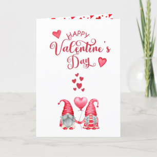 Cartes Pour Fêtes Annuelles Photo Heureuse Sainte-Valentin Cute Gnomes