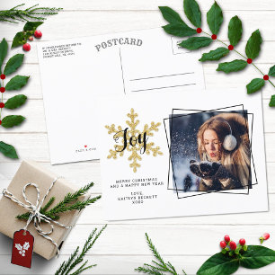 Cartes Pour Fêtes Annuelles Photo Holiday de Chic Festive