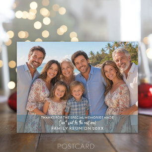Cartes Pour Fêtes Annuelles Photo Horizontal ou Réunion de Famille Panoramique