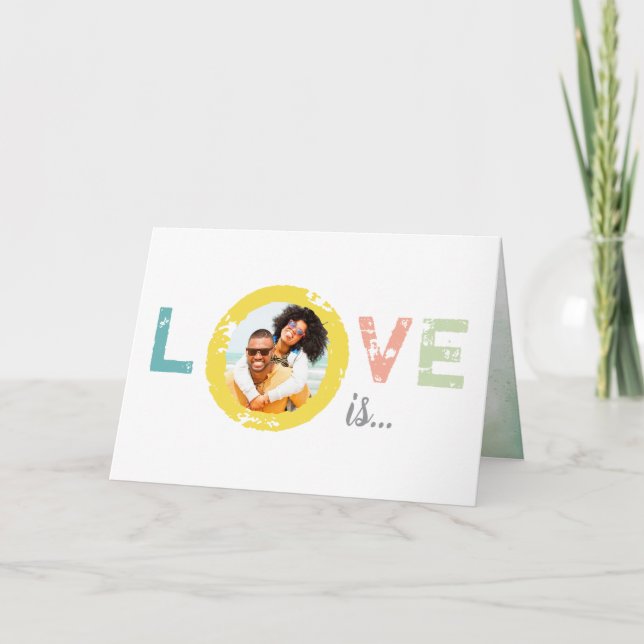 Cartes Pour Fêtes Annuelles Photo Love Unique Moderne Valentine's Day Cards (Devant)