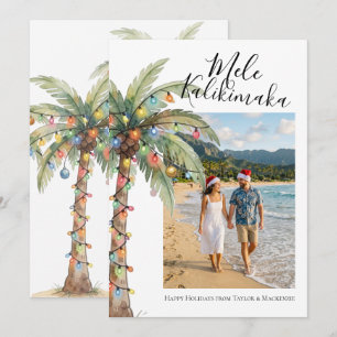 Cartes Pour Fêtes Annuelles Photo Mele Kalikimaka Noël personnalisé