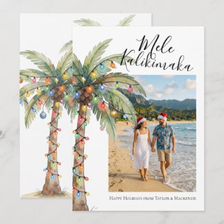 Cartes Pour Fêtes Annuelles Photo Mele Kalikimaka Noël personnalisé