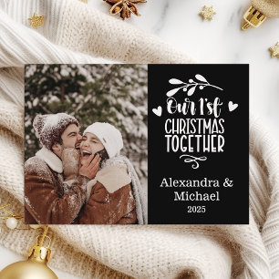 Cartes Pour Fêtes Annuelles Photo Minimaliste Premier Noël Ensemble