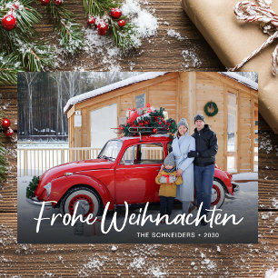 Cartes Pour Fêtes Annuelles Photo moderne Frohe Weihnachten Natale