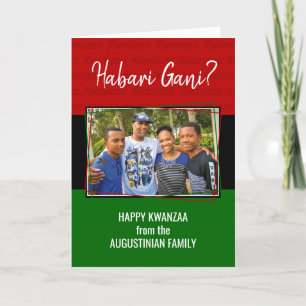 Cartes Pour Fêtes Annuelles Photo moderne HABARI GANI Kwanzaa
