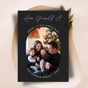 Cartes Pour Fêtes Annuelles Photo moderne Joyeux Petit Capsule de Noël