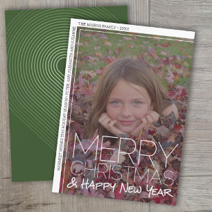 Cartes Pour Fêtes Annuelles Photo Moderne - Limite de la frontière blanche à l