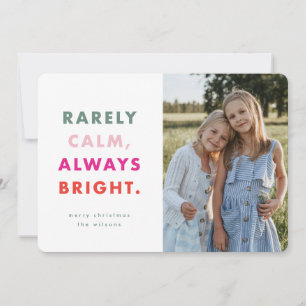 Cartes Pour Fêtes Annuelles Photo moderne lumineuse drôle et coloré