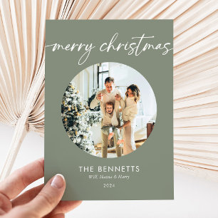 Cartes Pour Fêtes Annuelles Photo moderne tendance Joyeux Noël