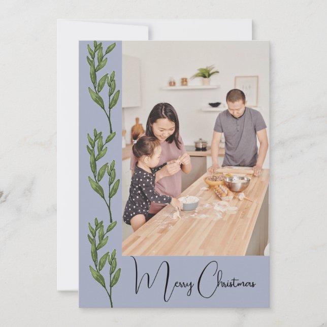 Cartes Pour Fêtes Annuelles Photo moderne tendance Noël (Devant)