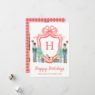 Cartes Pour Fêtes Annuelles Photo Monogramme de Noël