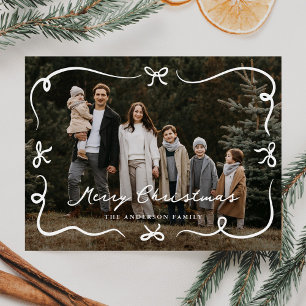 Cartes Pour Fêtes Annuelles Photo Noël des vaches à main fantaisie