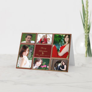 Cartes Pour Fêtes Annuelles Photo Parties scintillant rouge et or