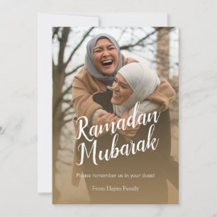 Cartes Pour Fêtes Annuelles Photo personnalisé Ramadan Moubarak Eid Moubarak