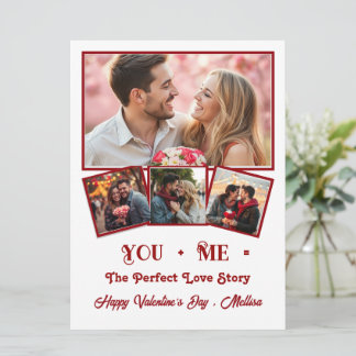 Cartes Pour Fêtes Annuelles Photo personnalisée Cute Saint Valentin