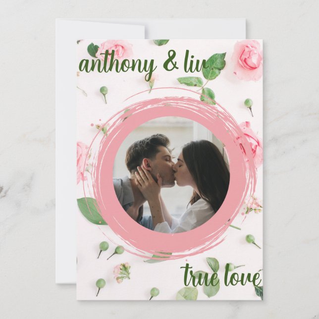 Cartes Pour Fêtes Annuelles Photo personnalisée de la Saint Valentin (Devant)