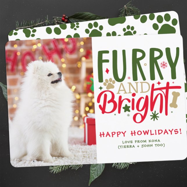 Cartes Pour Fêtes Annuelles Photo personnalisée de Noël de chien (Créateur téléchargé)