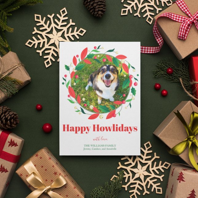 Cartes Pour Fêtes Annuelles Photo personnalisée pour animaux de compagnie Noël (Créateur téléchargé)