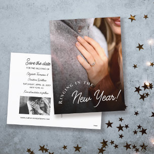 Cartes Pour Fêtes Annuelles Photo personnalisée Sonnerie dans la nouvelle anné