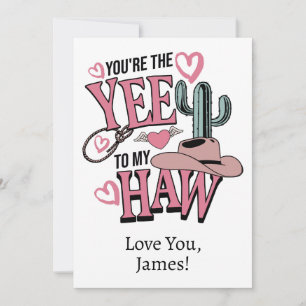 Cartes Pour Fêtes Annuelles Photo personnalisée Vous êtes le Yew to My Haw Lov