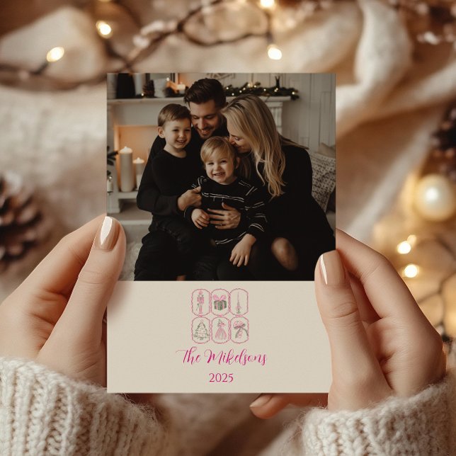 Cartes Pour Fêtes Annuelles Photo Pink Nutcracker Coquette Christmas (Créateur téléchargé)