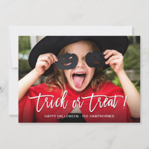 Cartes Pour Fêtes Annuelles Photo pleine ou traiter Halloween heureux