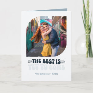 Cartes Pour Fêtes Annuelles Photo rétro Nouvel An Champagne Glamour givré