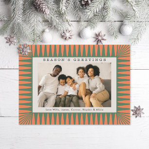 Cartes Pour Fêtes Annuelles Photo Retro Vintage Print Joyeuses Fêtes