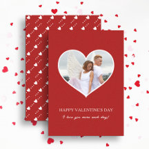 Photo rouge Heureuse Sainte-Valentin moderne