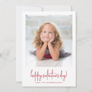 Cartes Pour Fêtes Annuelles Photo Saint-Valentin   Écriture Élégante et Stylée