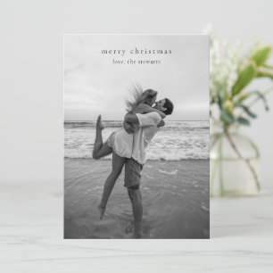Cartes Pour Fêtes Annuelles Photo simple élégante Noël moderne