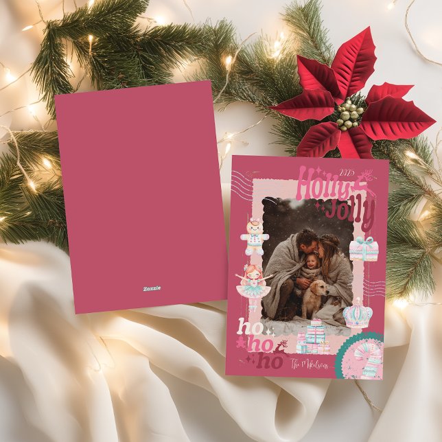 Cartes Pour Fêtes Annuelles Photo Super Nutcracker Retro Pastel Noël (Créateur téléchargé)