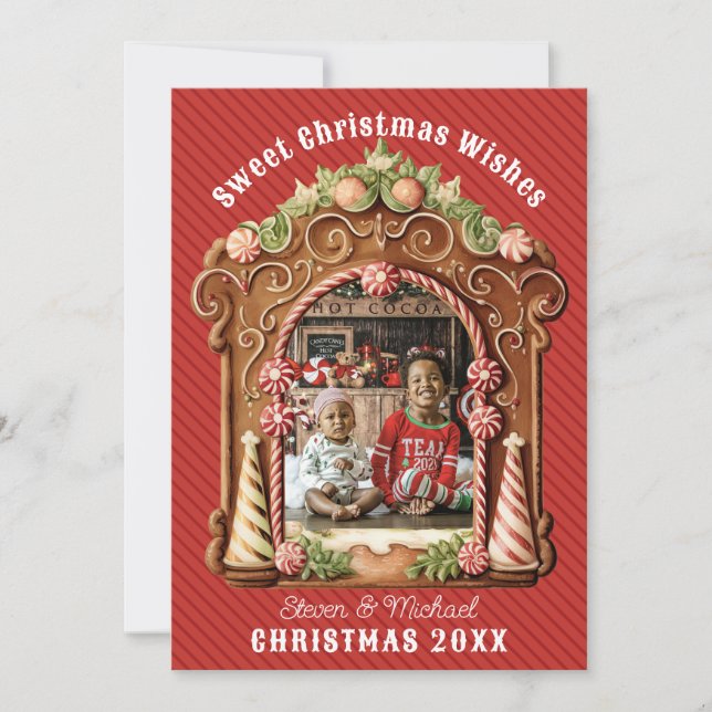 Cartes Pour Fêtes Annuelles Photo Sweet Gingerbread (Devant)