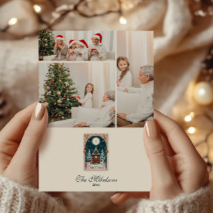 Cartes Pour Fêtes Annuelles Photo Tarot Noël Vintage